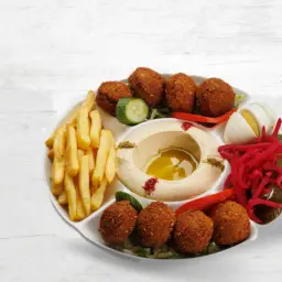 صحن فلافل مشكل
